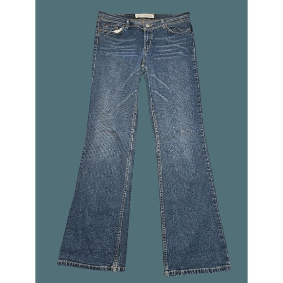 Express Precision Fit Flare Mid Rise Stretch Jeans Women 11/12L 34"Inseam-Y2K - Picture 1 of 10